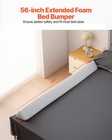 Vevor Toddlers Bed Bumper 56 In Non-slip Foam Bed Guard Rail Bumper Lightweight