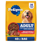 2 Pk Pedigree Complete Nutrition Adult Steak  Vegetable Flavor Dry Dog Food 40lb