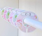 Nursery Closet Dividers Baby Girl Clothes Dividers Floral Flamingoes