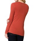 Basic Scoop Neck Long Sleeve Casual Tee Shirt Sz S   L