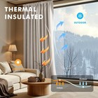 100  Blackout Linen Curtains Thermal Insulated Grommet 2 Panels Set 50  X 96 