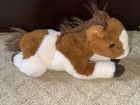 Fao Schwarz Plush Paint Horse Pony White Brown So Cute