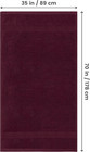 Utopia Towels Luxurious Jumbo Bath Sheet 2 Piece  600 Gsm  35 By 70 Inches  100 