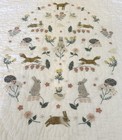 Pottery Barn Kids Ramona Woodland Baby Quilt With Bunny Fox Hedgehog Msrp  149