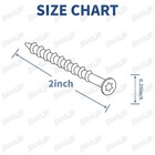  8 X 2  Deck Screws T25 Torx Drive Self Tapping Wood Decking Fence Screws Black
