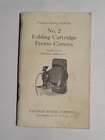 Vtg Kodak No  2 Folding Cartridge Premo Camera Owners Manual Instructions Plus