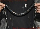 21 old Tibetan Natural Agate Carving Prayer Beads Exorcism Dzi Amulet Necklace