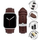 Mens Classic Leather Strap For Apple Watch Band 42mm Series 11 Or 10