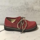 Spieth   Wensky Haferl Red Leather Loafer Rubber Sole Shoes German Sz 36 Eu 6 Us