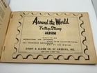 Around The World Postage Stamp Album With Stamps
