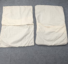 Cb2 Melina Organic Cotton Pillow Shams Set 20x26in Crate   Barrel Woven Jacquard