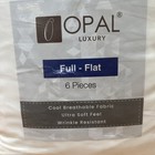 Opal Luxury Bulk Hotel 6 Piece Full Size Flat Sheets In White New