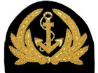 Vietnam Navy Officer Gold Hat Badge New Hand Embroidered Ship Worldwide Cp Made
