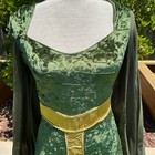 Renaissance Dress Small Medieval Hood Velvet Maxi Ren Faire Fantasy Cosplay Shak