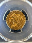 1914-d  5 Indian Head Gold Half Eagle Pcgs Ms61