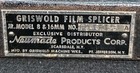  Griswold Film Splicer Jr Model 8  16 Mm Movie Film Pt Jefferson Ny Usa 53 351