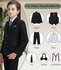 Boys Suit Tuxedo Set Wedding  Christmas Size 4