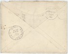Japan 1898 Cover To Ny W new Koban 5 Sen Pair  Yokohama Cds   tacoma  H s