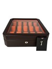 Wolf 458506 Windsor 15 Piece Watch Box In Brown   Orange Msrp  405