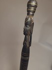 Vtg Handmade African Tribal Wood Dagger Knife With Wooden Sheath