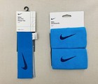 Nike Nadal Blue Laser Premier Tennis Double-wide Wristbands Unisex   Head Tie