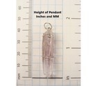 1 5  40mm Veracruz Amethyst Sterling Silver Wire Wrapped Pendant  507
