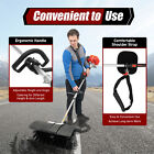 2 3hp 52cc Handheld Sweeper Driveway Turf Grass Sweeper Clean Broom Walk Behind 