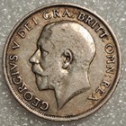 1912 Great Britain One Shilling  925 Fine Silver Coin