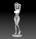 1 24 Resin Figures Model Beautiful Girl  Unassembled Unpainted