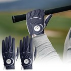 Leather Golf Gloves 2 Pack Men Right Handed Golfer Left Hand With Ball Marker