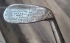Antique Vintage Maxwell Stag Flanged Hickory Wood Shaft Golf Club Mashie Niblick