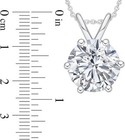 1 11 Ctw  Genuine Natural  Diamond Solitaire Pendant 14k 16  Necklace Included