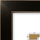 Craig Frames 1 5  Shaker  Black Wood Picture Frame