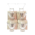 Malibu Martini Cocktail Glasses Engraved 200ml Set Of 6