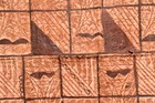 Large Vintage Tapa Bark Cloth Panel  Tonga  Polynesian  Fiji 55  X 29 