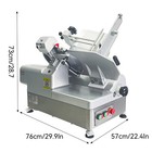 Commercial 12  Electric Meat Slicer Blade Deli Food Cutter 920w