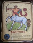 Vtg Zodiac Horoscope Wall Plaque Sagittarius 8 X 10