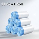 100 4-gallon Thick White Drawstring Trash Bags  2 Packs  For Kitchen And Living