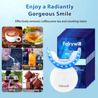 Led Teeth Whitening Strips Kit For Sensitive Teeth - 28 White Strips   24 Blue L