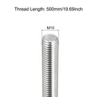 2 Pack M10x500mm Fully Threaded Rod 1 5mm Pitch 304 Stainless Steel Right