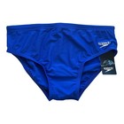 Speedo Men s Powerflex Eco Swimsuit Brief Solid Blue Sapphire Adult Size 34 New