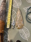 Handmade 13  Flint Knapped Stone Knife  Handle Primitive Style extras 