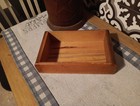 Vintage Mcm Cedar   Other Mixed Wood Wooden Box Trinket Jewelry Box