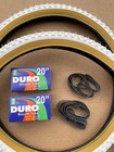Bicycle Tires   Tubes 20  X 1 75 White gum Wall Bmx Gt Dyno Knobby Classic Style