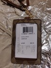Coach Women s Signature Pvc Lanyard Id Card Holder Credit Card Case New With Tag