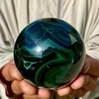 1 54lb Rare Natural Malachite Quartz Hand Carved Sphere Crystal Healing Gem Ball