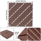 44pcs Twill Stripe Interlocking Deck Tiles Square 12 x12  Flooring Patio Garage