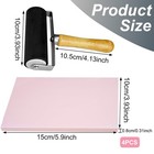 4 Pcs Rubber Linocut For Printmaking Stamp Making Kit 4x6x1 In  4x6 Set