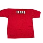 Champion Maryland Terrapins  42 Red Mesh Football Jersey Mens Large V-neck Vtg