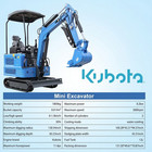 1 8 Ton Mini Excavator 4000lbs Kubota Diesel Engine Pilot System Crawler Digger
